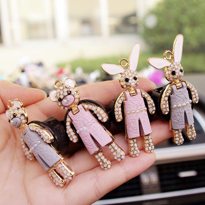 Wholesale Perfume Air Conditioner Air Outlet Diamond Alloy Car Accessories