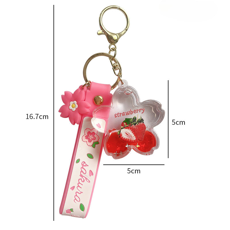 Llavero acrílico al por mayor para frutas engrasadas