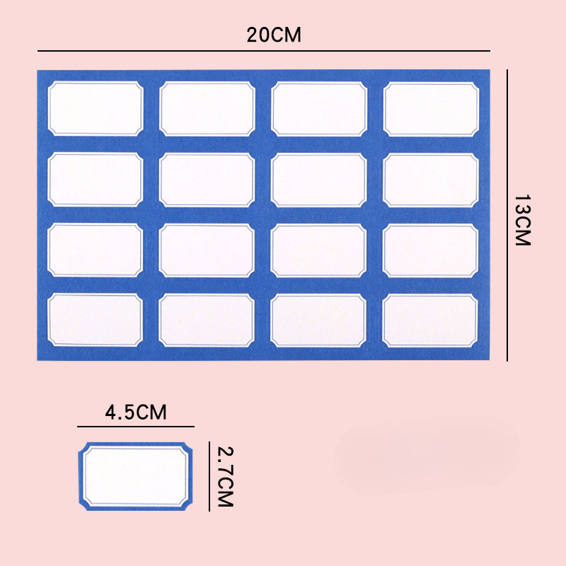 Wholesale Self-adhesive Letter Color Blank Loose Leaf Replacement Core Inner Page Ballpoint Pen Index Convenience Stickers