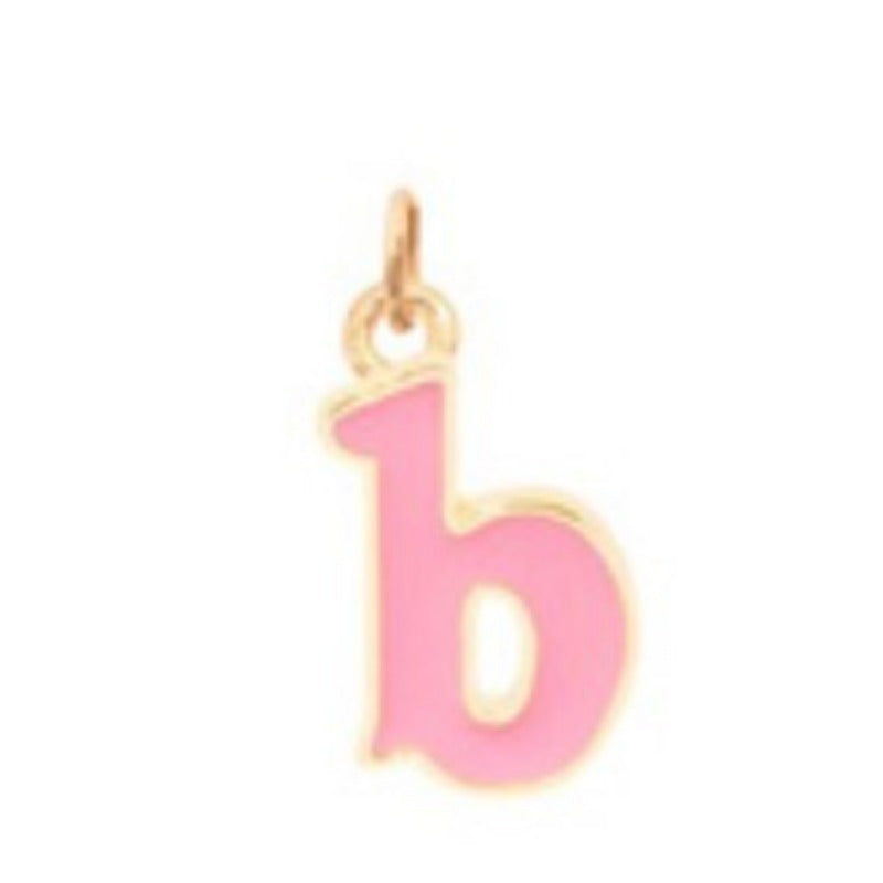 Wholesale Candy Colored Letter Titanium Steel Necklaces