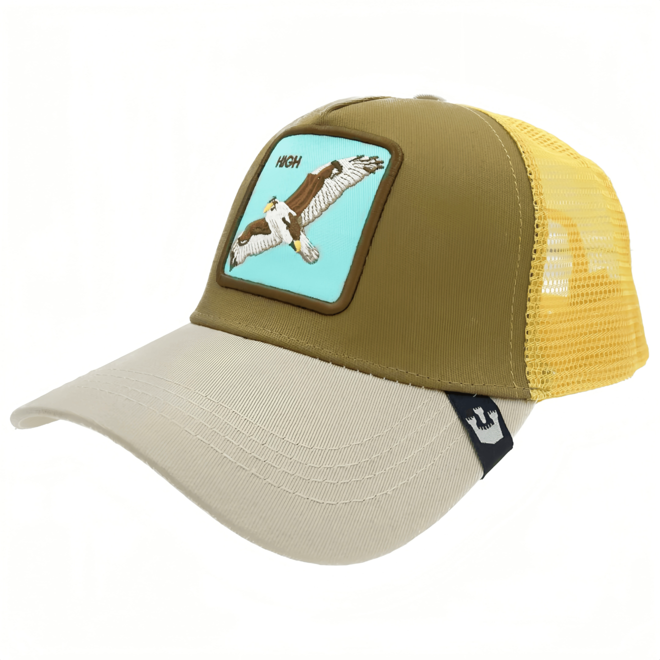 Wholesale Embroidered Animal Mesh Trucker Cap – Eagle /  Lion /   Snapback Hat