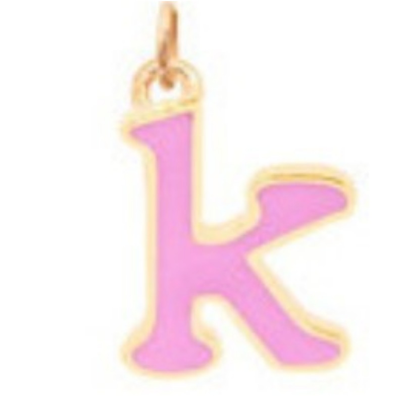 Wholesale Candy Colored Letter Titanium Steel Necklaces