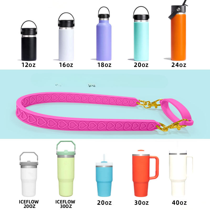 Wholesale Silicone Water Cup Lanyard Sling Handle Cup Accessories