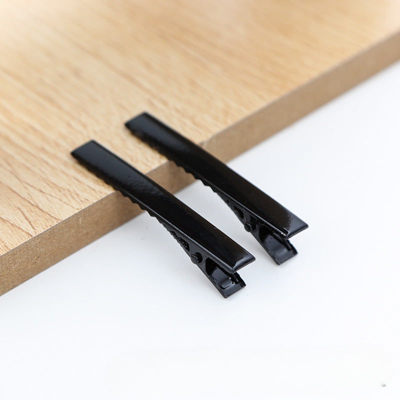 Wholesale 30pcs/pack Handmade Cream Glue DIY Word Clip Hairpin Material Package Accessories