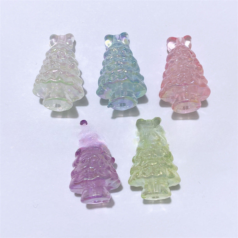 Wholesale 200PCS Acrylic Starry Sky Luminous Christmas Tree Christmas Bells DIY Beads