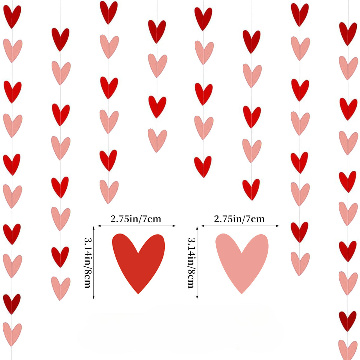 Wholesale Valentine's Day Wedding Background Wall Decoration Paper Heart Flower Drawing