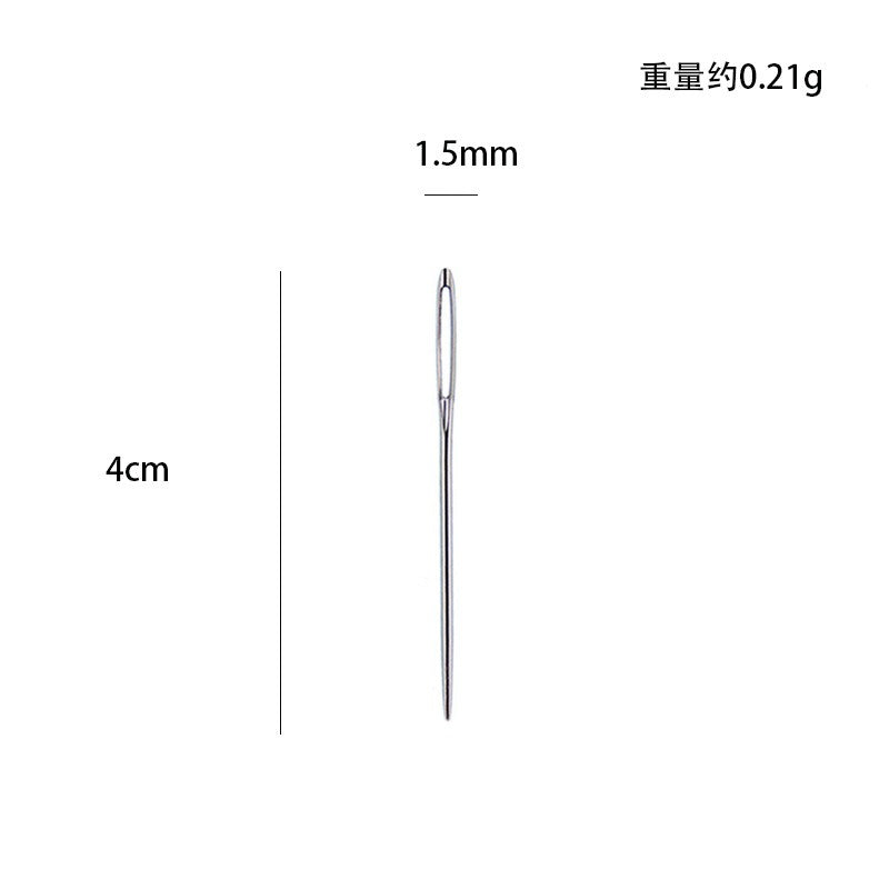 Wholesale 25pcs Household Pointed Hand Sewn Blunt Head Gold Tail Sewn Quilt Cross Stitch Sewing Needle