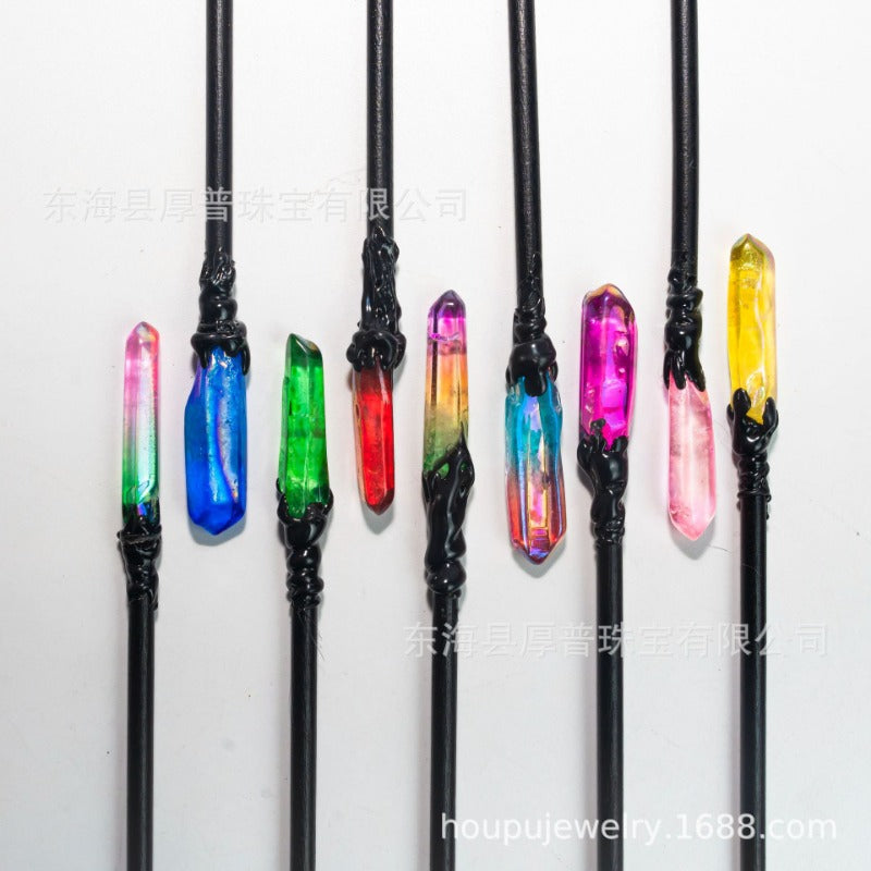 Wholesale Natural Crystal Column Ancient Style New Chinese Style Simple Hairpin