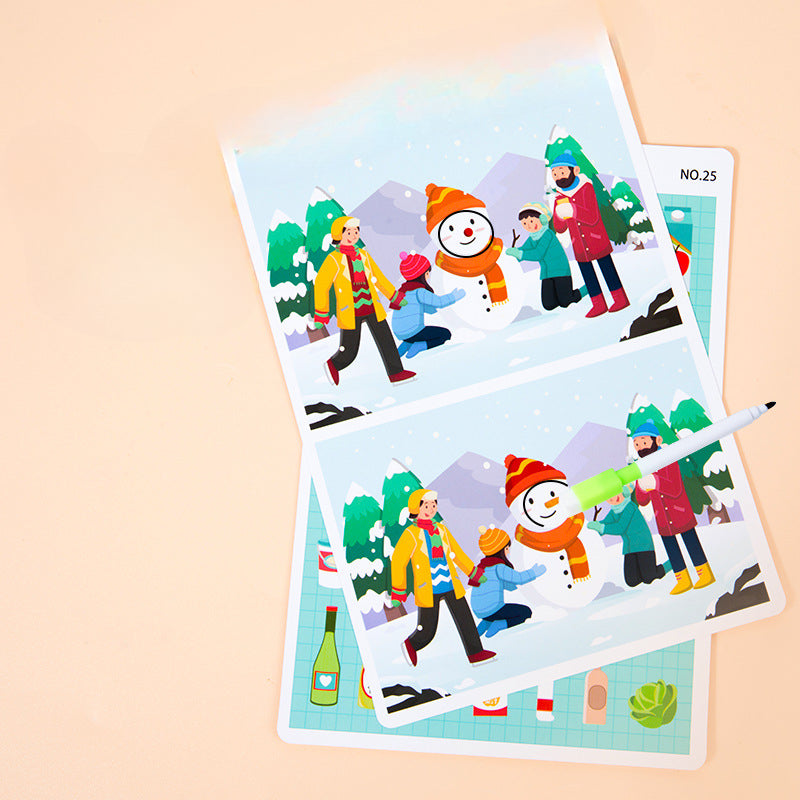 Wholesale Children's Cards To Find Different Paper Puzzle Toys