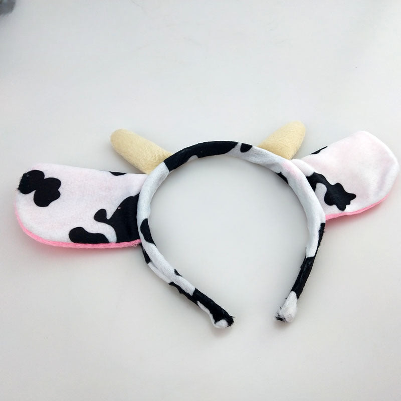 Wholesale Halloween Calf Tail Animal Fabric Headband