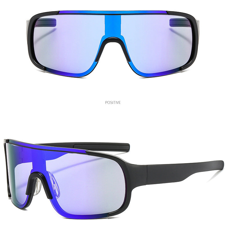 Wholesale One Piece Large Frame Sports PC Sunglasses