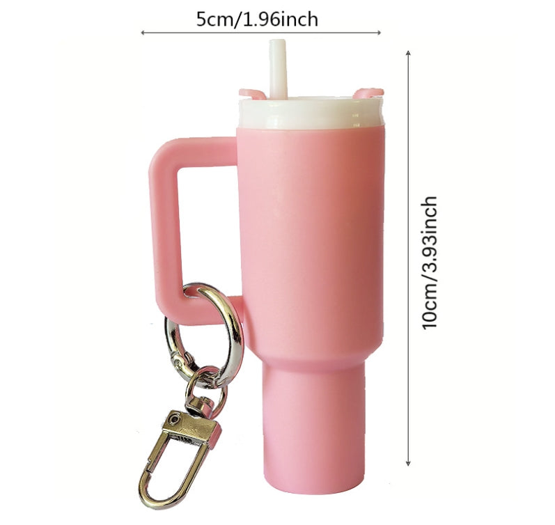 Wholesale 50pcs/100pcs Bulk Mini Cup Keychain Can Be Opened or Hold Lipsticks or Put Wraps On