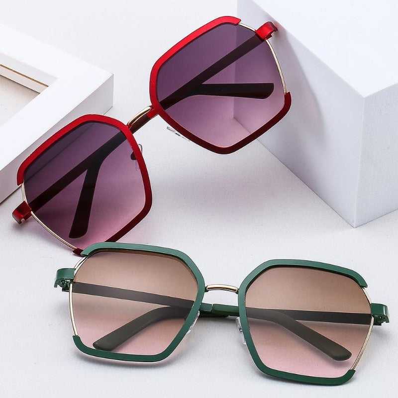 Wholesale Fashion Retro Metal Outdoor Anti-UV Sunglasses