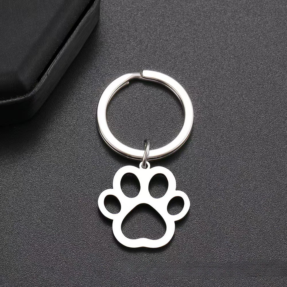 Wholesale Stainless Steel Cat Claw Keychains