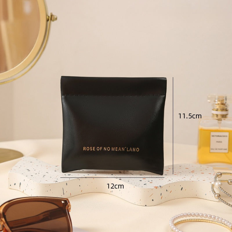 Wholesale Mini Candy Colored PU Earphone Storage Bag