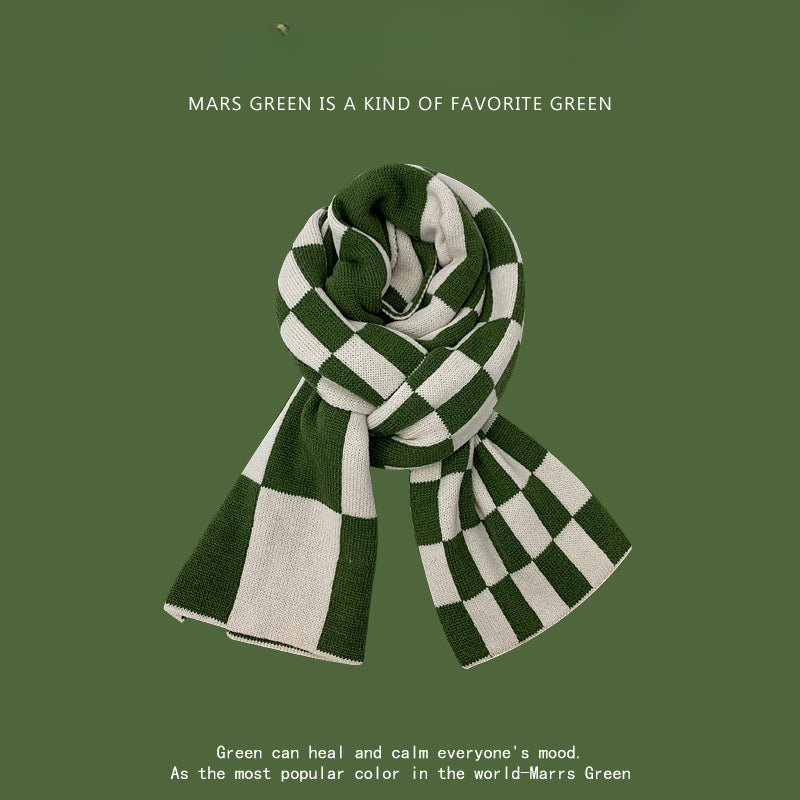 Wholesale Autumn and Winter Shawl Thickened Warm Imitation Cashmere Christmas Scarf