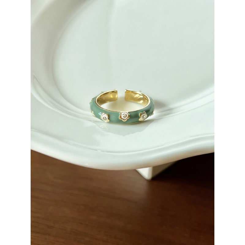 Wholesale Little Rabbit Pearl Alloy Rings