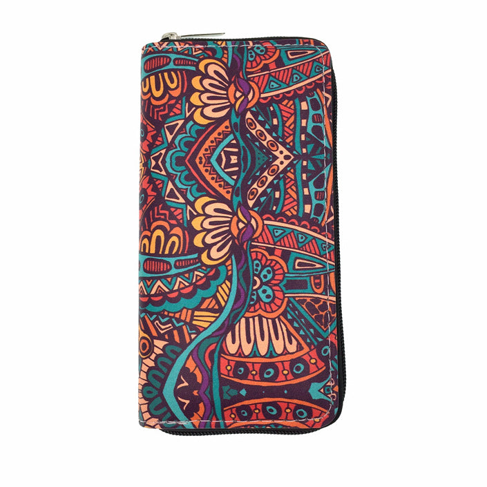 Calavera de halloween al por mayor de viento mexicano PU billetera