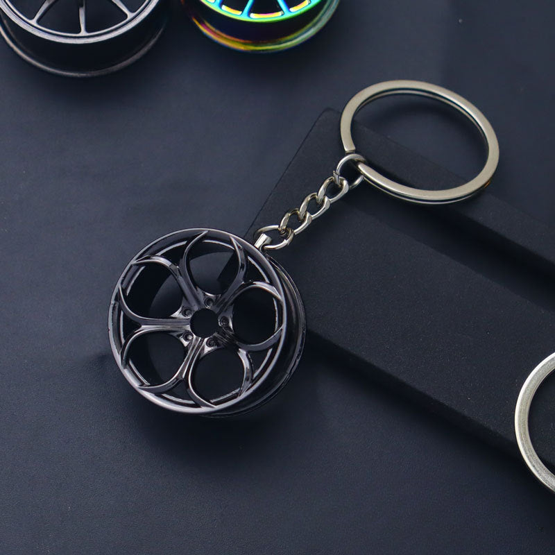Wholesale Automobile Modification Wheel Hub Zinc Alloy Keychain