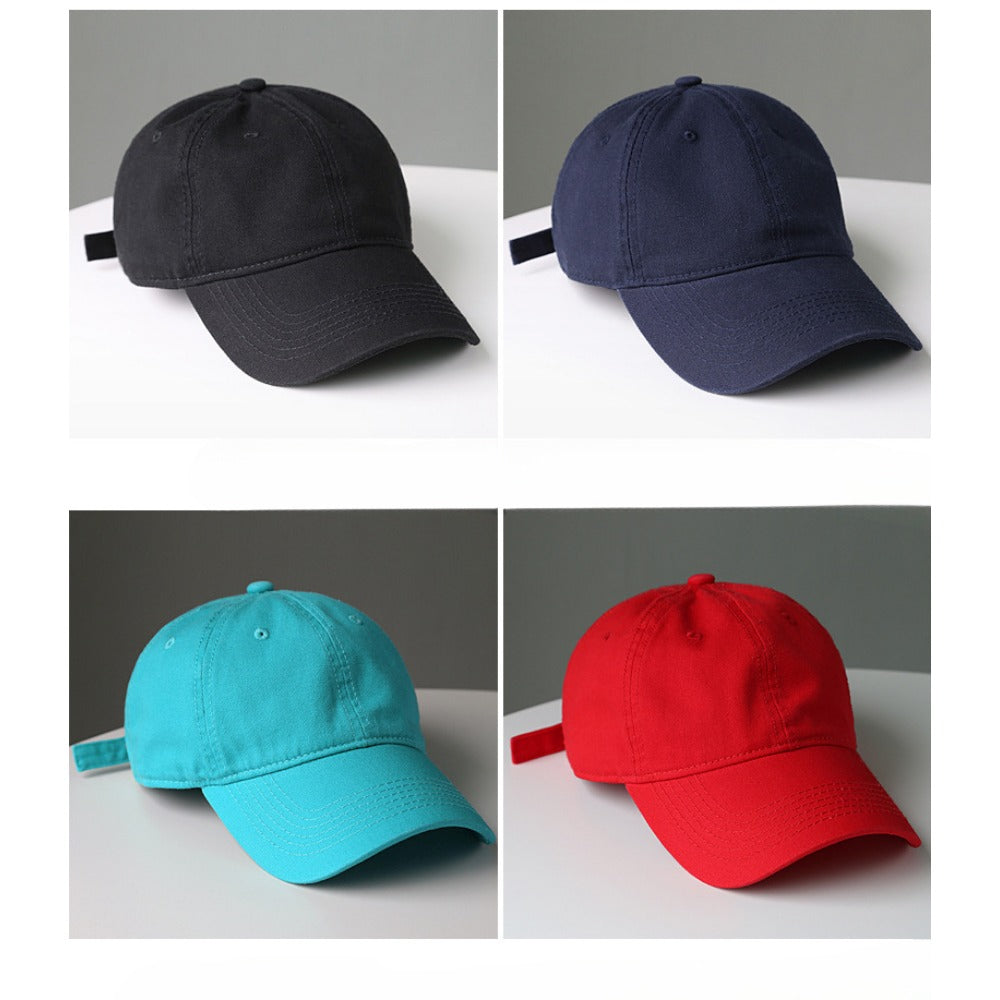 Wholesale Fashion Solid Color Washed Cotton Baseball Cap