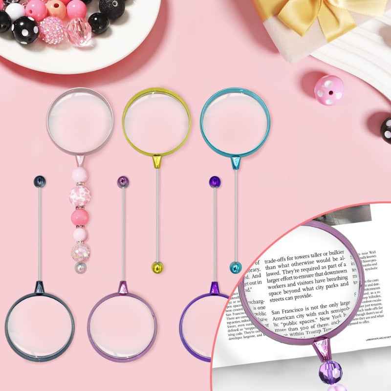 Wholesale Beadable Magnifier DlY Beadable Magnifying Glass School Gifts Teacher Gifts