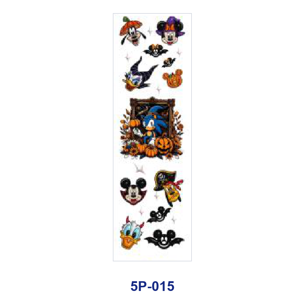 Wholesale 2/ 8/ 16pcs  Pumpkin Bat Ghost Spooky Gothic Print Pen and Bookmark Stickers UV DTF Wraps OLY Exclusive