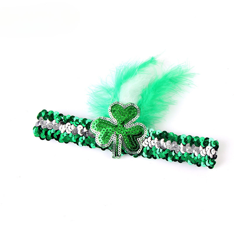 Wholesale 10PCS Sequin Headband Feather Headband