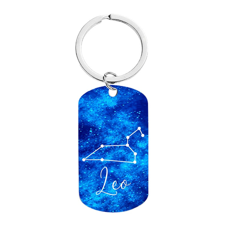 Wholesale of Twelve Constellations Metal Keychains
