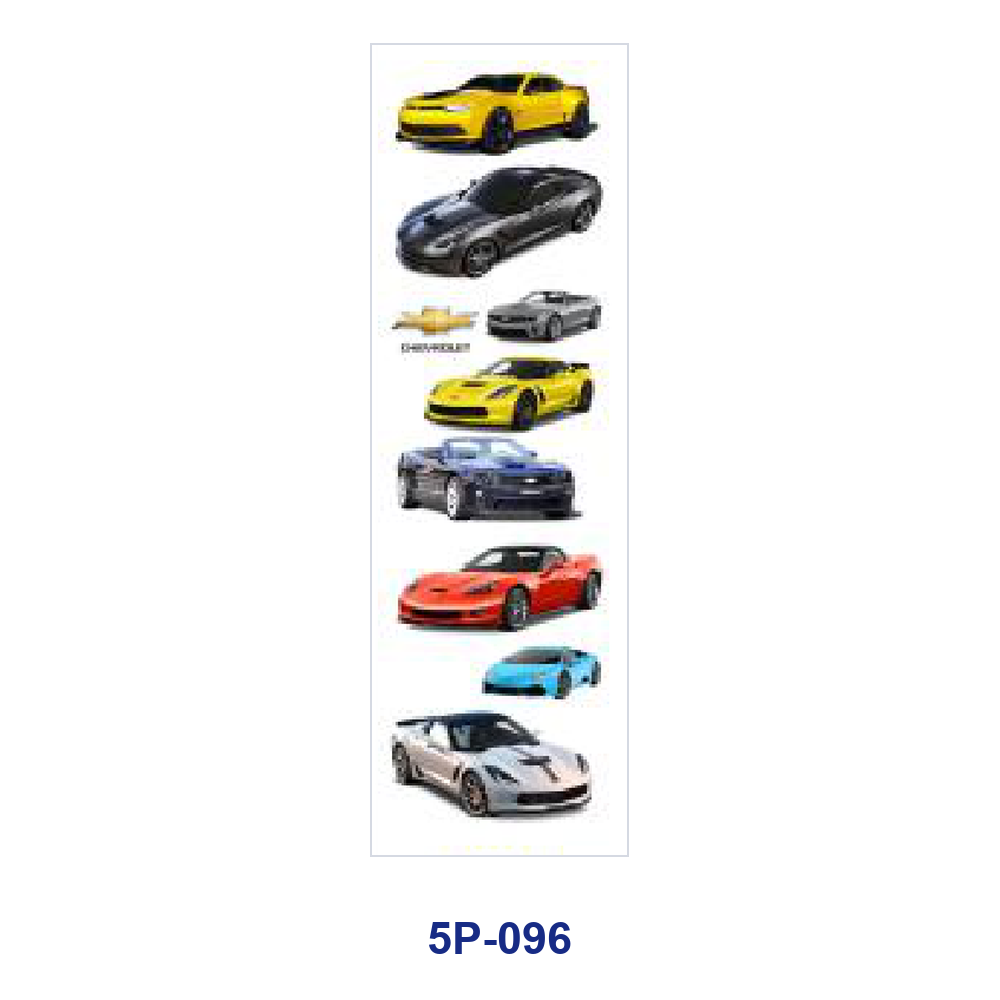 Wholesale 2/ 8/ 16pcs Cool Sports Racing Car Super Vehicle Speed Theme Print Pen and Bookmark Stickers UV DTF Wraps OLY Exclusive