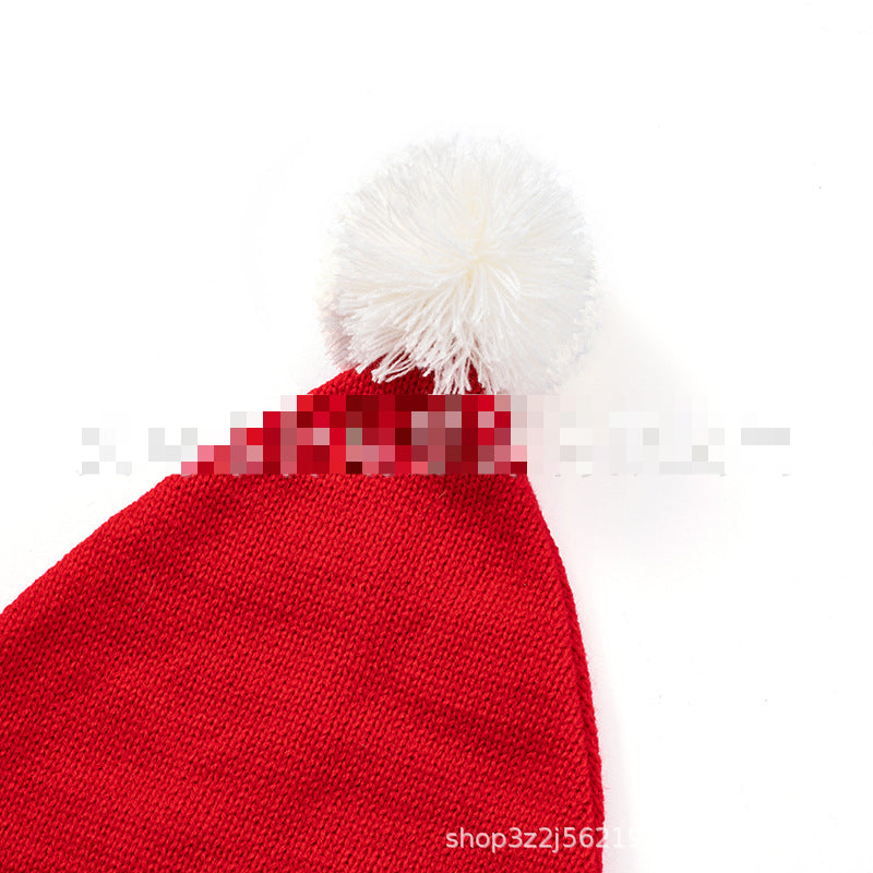 Wholesale Christmas Parent-child Cute Warm Santa Claus Beanie