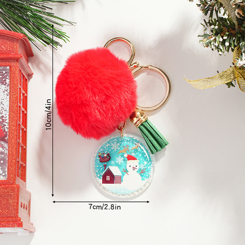 Wholesale Christmas Ball Series Acrylic Keychain