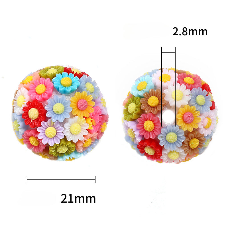 Wholesale 10PCS DIY Acrylic Flower Ball Balls