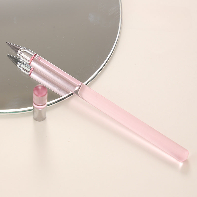 Wholesale Acrylic Transparent Rod Forever Free To Write Endless Pencil