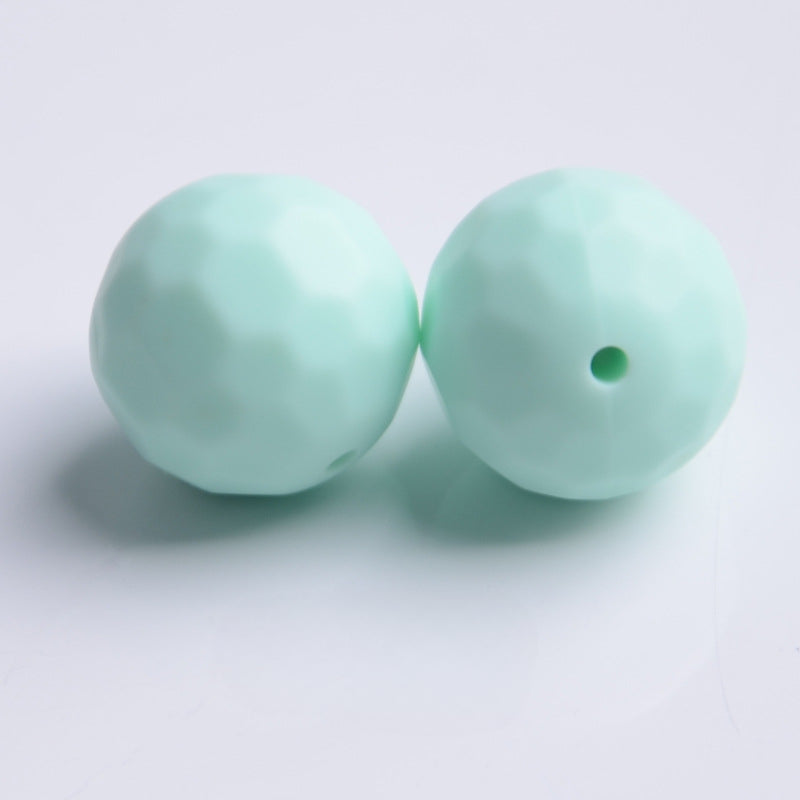 Wholesale 100PCS/PACK 16MM Food Grade Round Rhombus Silicone Beads