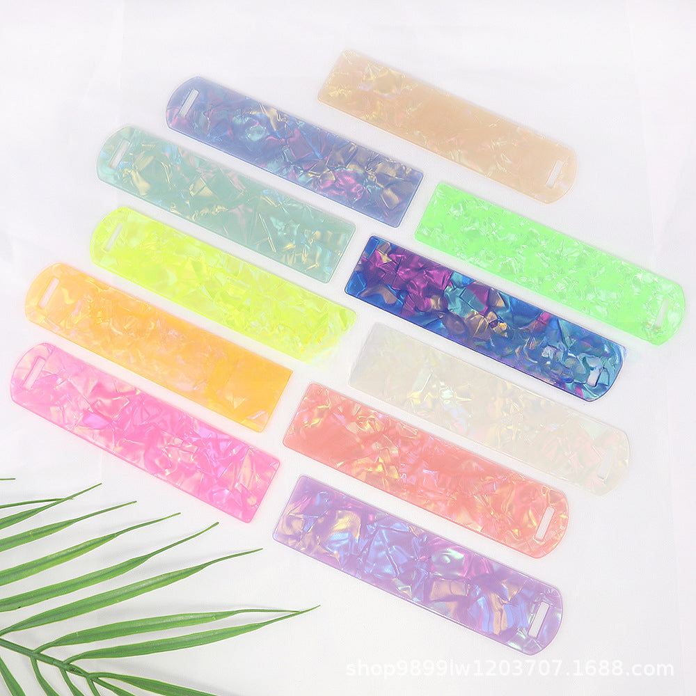 Wholesale 10pcs New Textured Acrylic Bookmark Pendant Card Bookmark