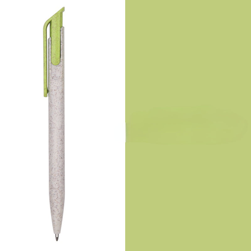 Wholesale of New Color Matching and Environmentally Friendly Wheat Straw Press Ballpoint Pens
