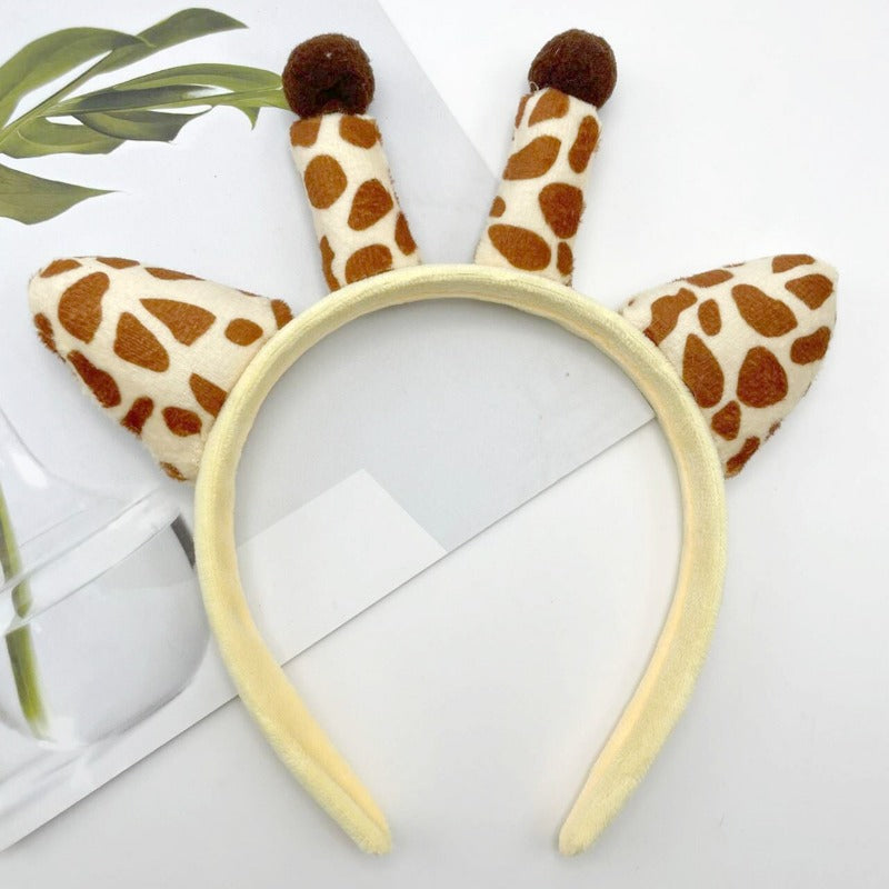 Wholesale Cartoon Giraffe Cute Plush Hairband