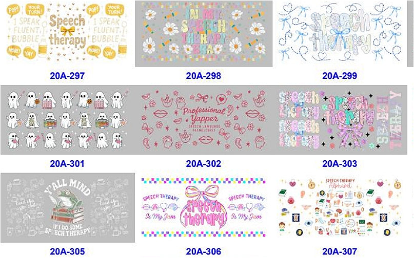 Wholesale 5pcs Bow Knot Little Flower Ghost 16oz Single-Sided Cup Stickers