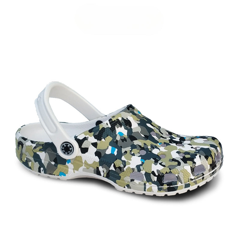Wholesale Printed EVA Perforated Shoes for External Wear