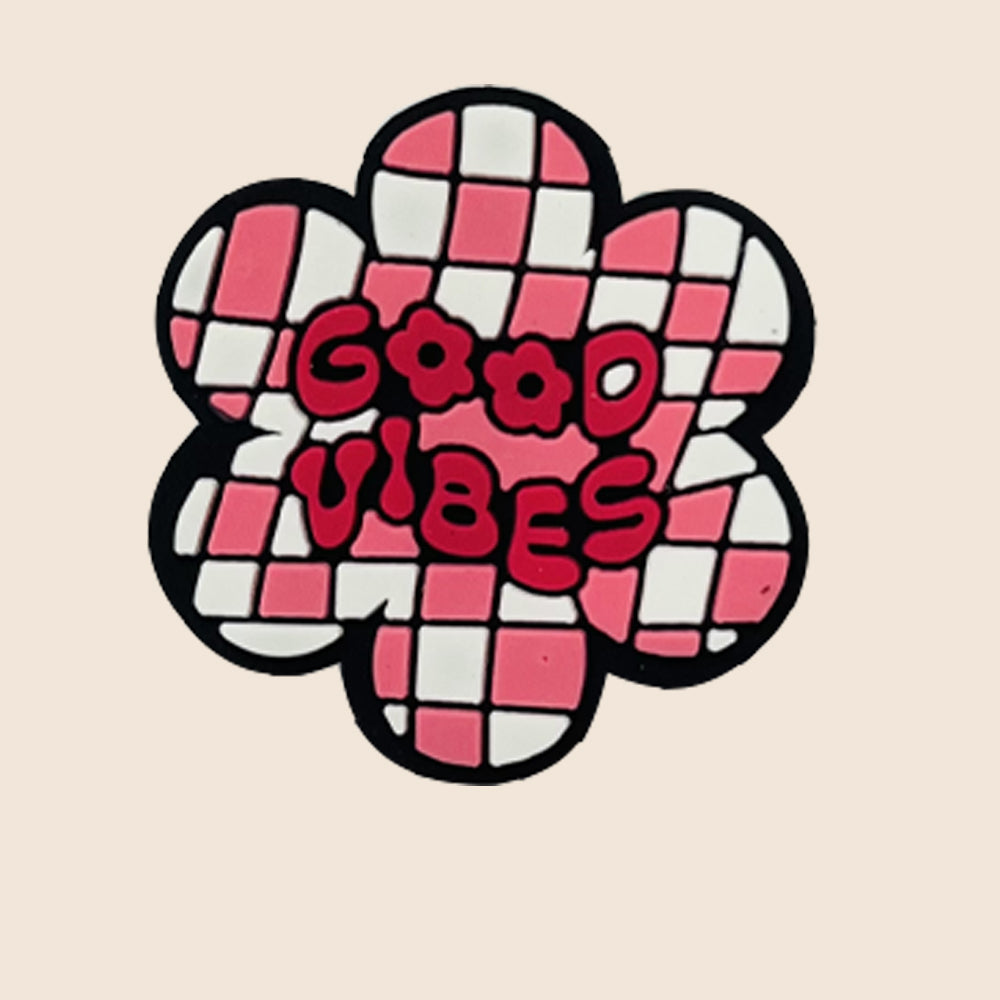 Wholesale 10pcs Cartoon Halloween Ghost Checkerboard Flower DIY Bead Pen Silicone Beads