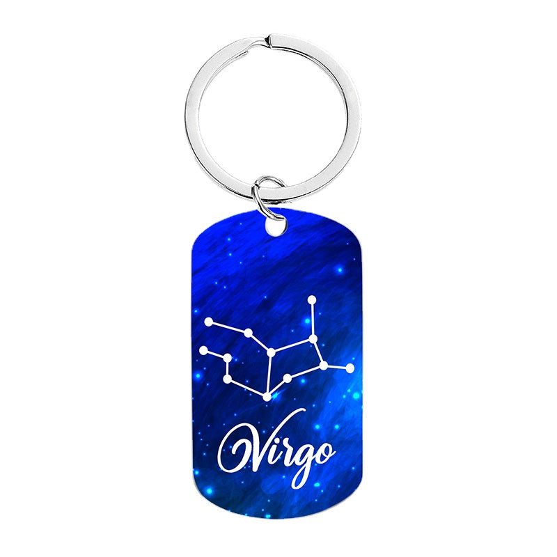 Wholesale of Twelve Constellations Metal Keychains