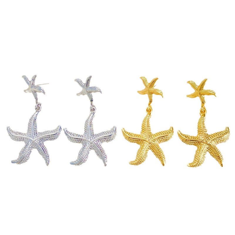 Wholesale Beach Wind Sea Star Conch Creative Personality Summer Versatile Earrings