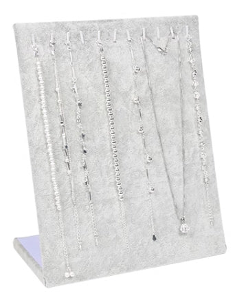 Venta al por mayor Soporte de exhibición de joyería de terciopelo de cartón