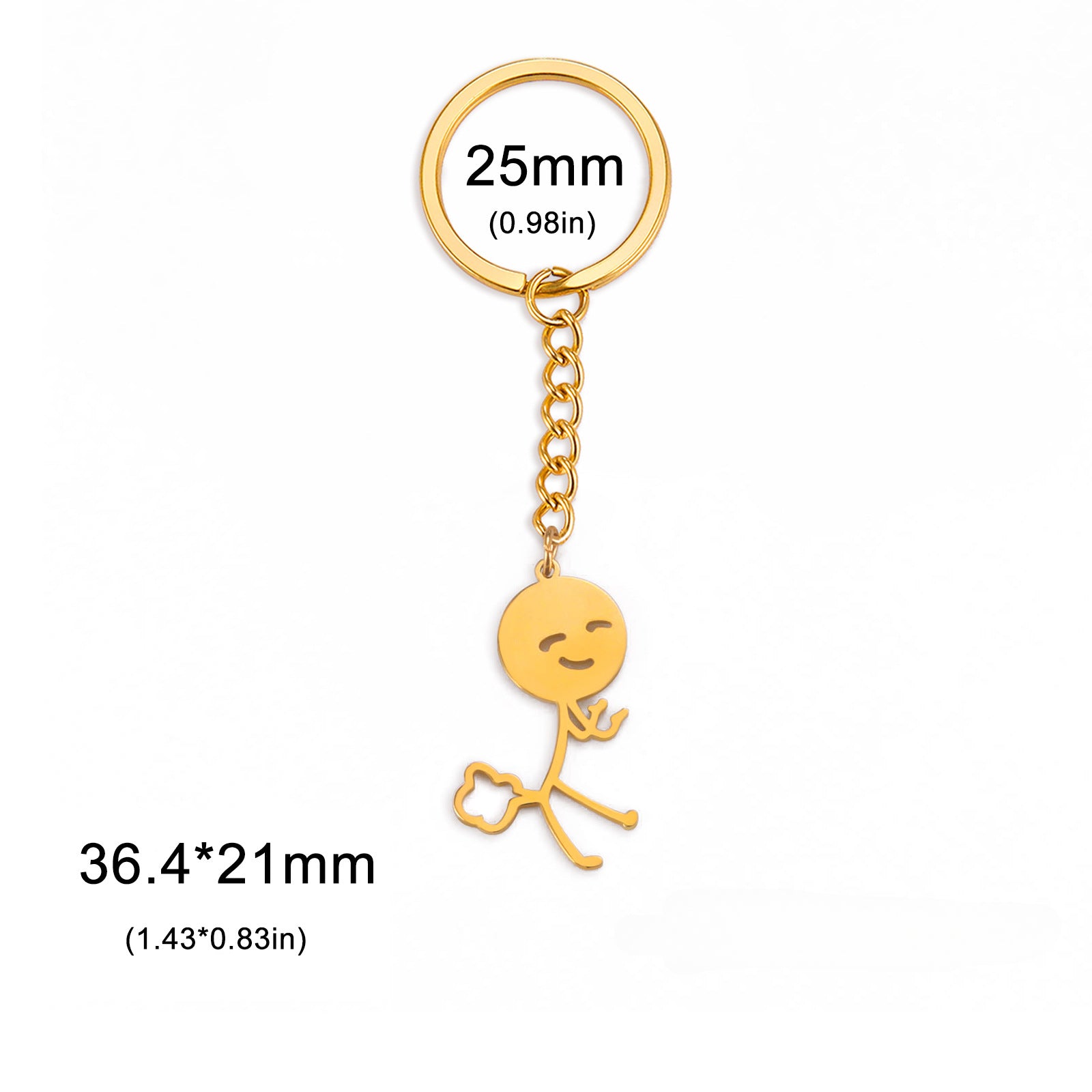 Wholesale Titanium Steel Cartoon Villain Funny Keychain