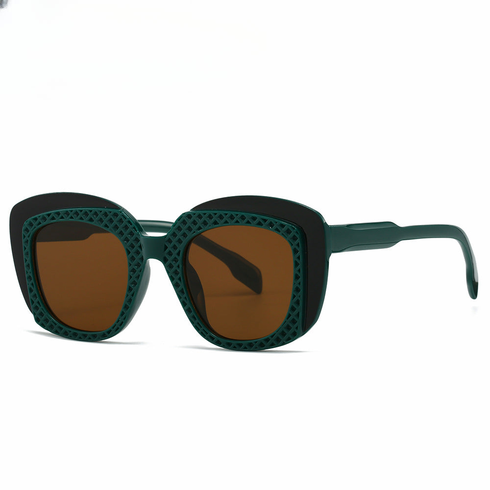 Wholesale Fashion Square Frame Plastic Sunglasses
