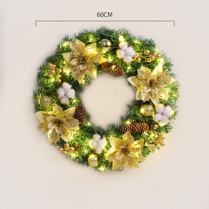 Wholesale PVC Christmas Wreath and Rattan Decoration