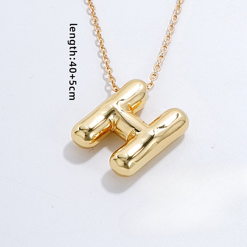 Wholesale Stainless Steel English Letter Necklaces