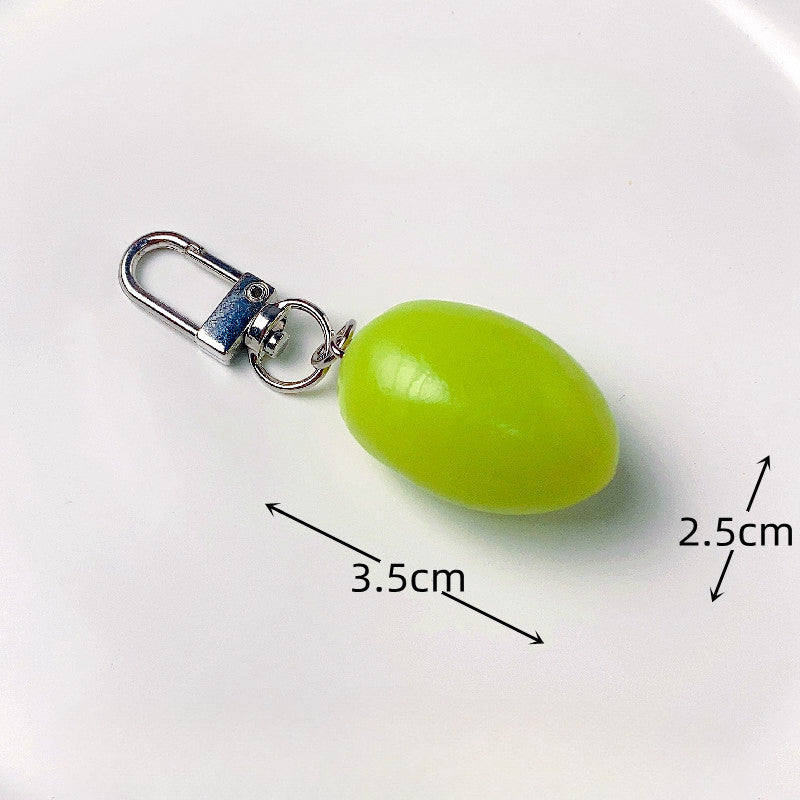 Wholesale Simulation PVC Simulation Fruit Keychain