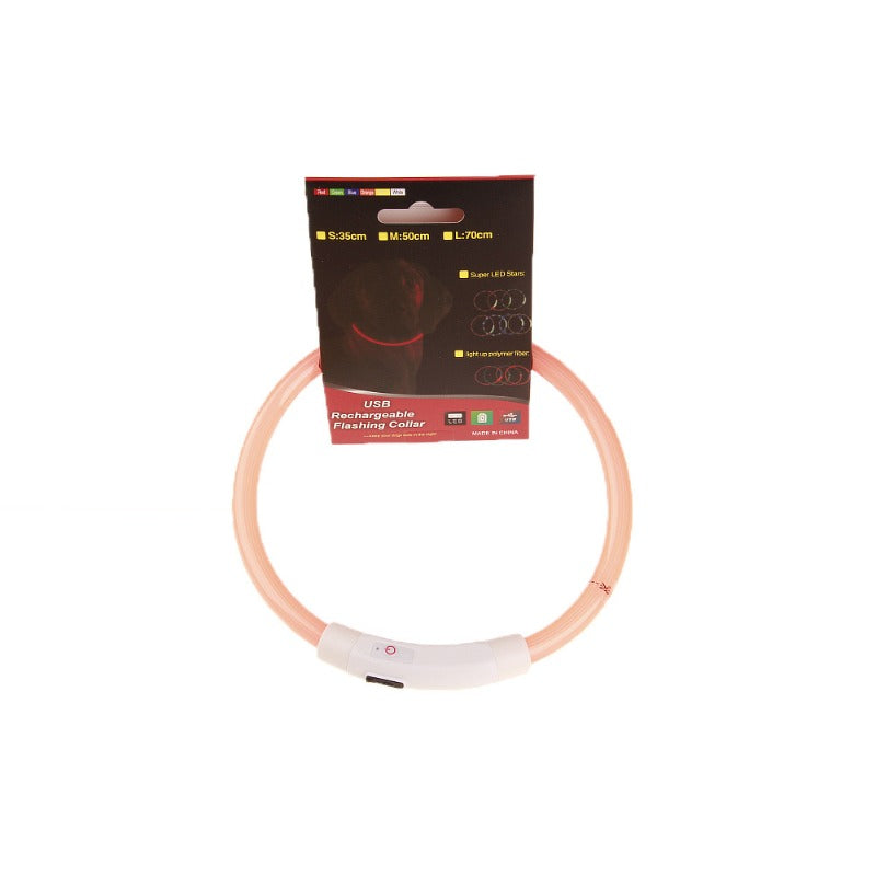 Wholesale Polyester LED Pet Luminous Collar USB Charging Collar