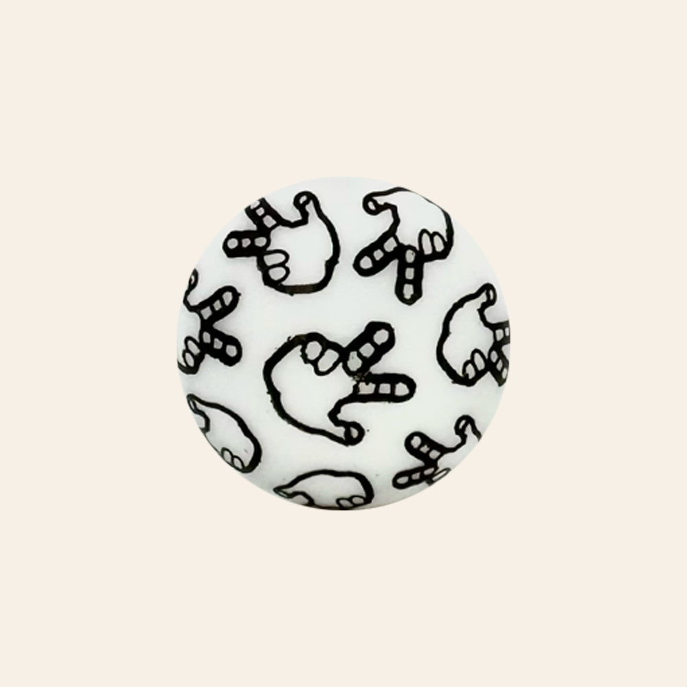 Wholesale 50pcs Creative Graffiti Color DIY Beads